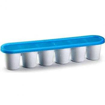 PLASTIC FORTE, Cubitera, Blanco, Con tapa /A+