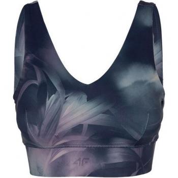 Sujetador deportivo de yoga 4F mujer color gris