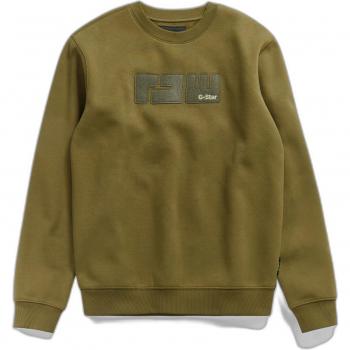 G-Star Raw Men's Dark Olive Felt R Sweatshirt 2XL