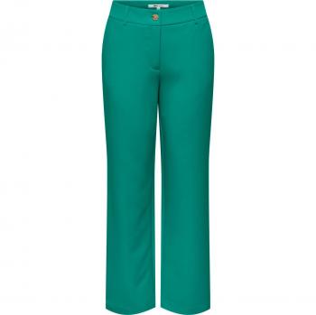 Only Onllana Berry Mid Green Wide Trousers for Women