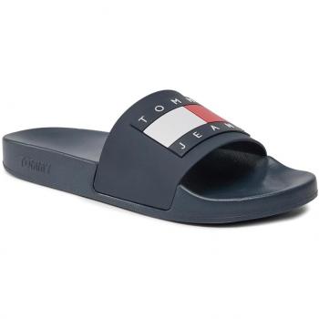 Tommy Hilfiger - Chanclas Azul Marino para Hombre - Parche Essential Talla 41