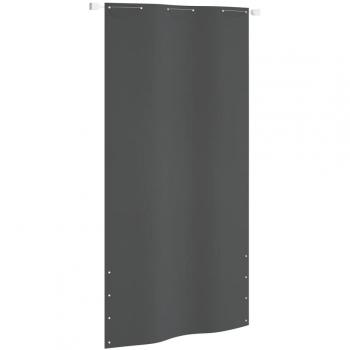 Toldo pantalla para balcón tela oxford gris antracita 120x240cm