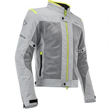 ACERBIS 0023744.290.062 Ramsey Vented Chaqueta Textil para Moto, Gris/Amarillo, S, Unisex-Adult, XL