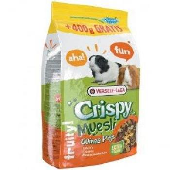 Alimento completo para cobayas Versele-Laga Crispy Muesli Guinea Pigs 2.75 Kg + 400 Grs - Dieta Equilibrada, Deliciosamente Sabrosa