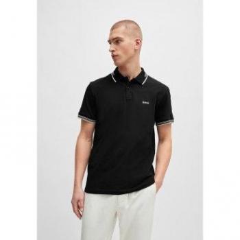 BOSS Paul Slim Fit Black Polo Shirt for Men