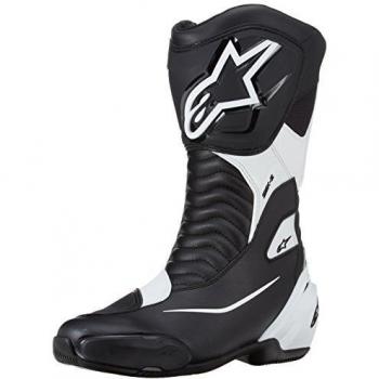 Alpinestars SMX S Motorcycle Boots - Black/White, Size 46