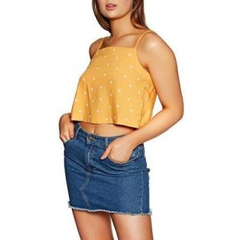 RVCA Logan - Chaleco para mujer ámbar S
