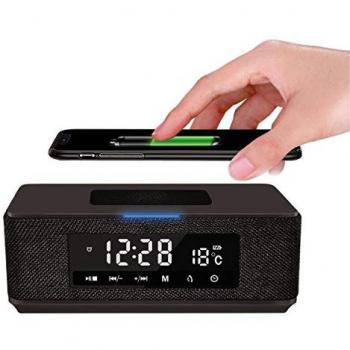 Altavoz Bluetooth Platinet PMGQ15B Negro, 10W, Batería Recargable, Carga QI, Radio FM