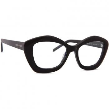 Saint Laurent SL 68 OPT 001 54 Black Eyewear Frames, Unisex, Size: 54 MM