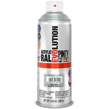Pintura spray Acrílica Brillo PINTYPLUS EVOLUTION 520cc Traffic grey A Ral 7042