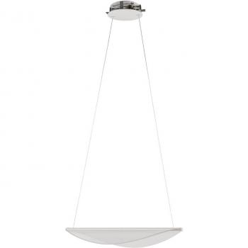 Lámpara colgante LED Diphy blanca, longitud 53,6 cm