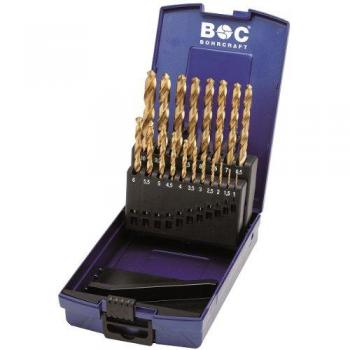 Juego de brocas DIN 338 N HSS-TiN, caja ABS KT13, tamaños de 1 a 13 mm, 25 piezas