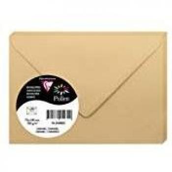 Clairefontaine 5480 C Pollen – Paquete de 20 sobres 7,5 x 10 cm, caramel