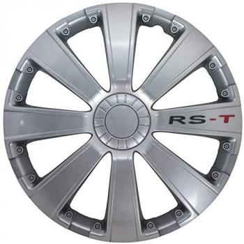 Juego de Tapacubos AutoStyle RS-T - 13 Pulgadas - Color Gris Metalizado (4 Unidades)