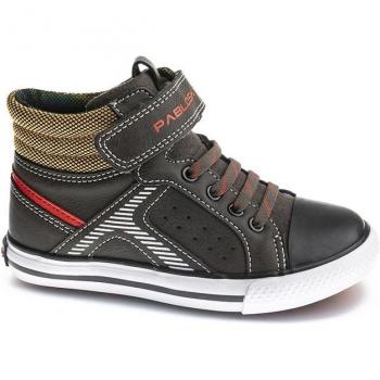Botín Pablosky 974580 Gris Niño - Botas de niño con cierre adherente, suela antideslizante y diseño resistente para otoño/invierno