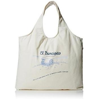 Bolsa beige el principito sólo con el corazon podemos ver