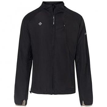 Izas Sidney Chaqueta Impermeable para Running, Hombre, Negro, S