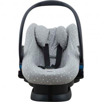 Funda para Silla de Coche Besafe Izi Sleep - Suave y Transpirable Jyoko White Star