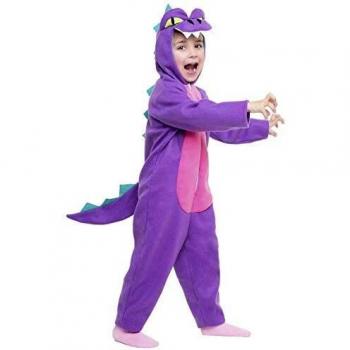 Disfraz Dinosaurio Color Morado Talla 3-4 Años Tamaño Infantil