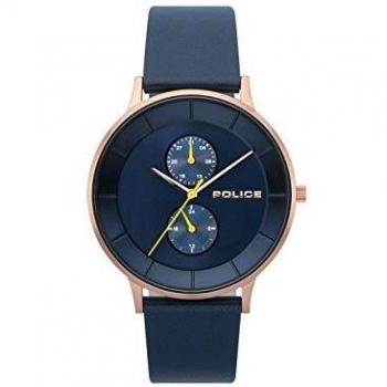 Police Reloj Análogo clásico para Hombre de Cuarzo con Correa en Cuero PL.15402JSR/03