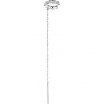Ear Candy - Piercing múltiple Alisha Punk de plata bañado en rodio