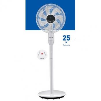 Ventilador de Pie HTW YUMELADC 3 en 1, Potencia 25W, 7 Aspas, Mando a Distancia, Multiposición, Color Blanco