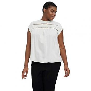 Vero Moda Curve Women's Short Sleeve Blouse with Cut-Outs - Debbie Style
