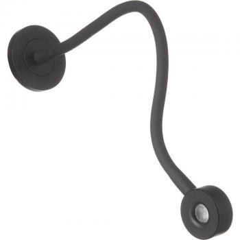 Aplique de lectura LED Link Aluminio Negro 7 cm