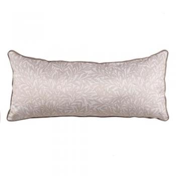Cojín Hojas Beige 90 x 40 cm - Funda Lavable - Diseño Moderno