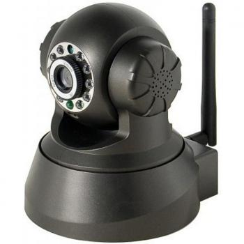 Cámara vídeo-vigilancia IP -WI-FI o cable--Negro-Unica