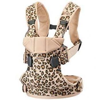 BABYBJÖRN Baby Carrier One, Algodón, Beige/Leopardo