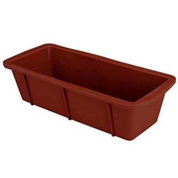Lacor - 66733 - Molde Cake 24x10x6,5 Silicona - Rojo
