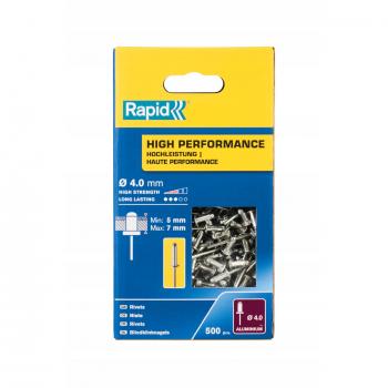 Caja de 500 remaches Rapid Ø4x10mm - alto rendimiento 5001433