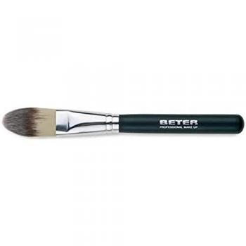Beter 64334, Brocha Maquillaje Professional Líquido 17 Cm - 3 Gr, Negro, 20.3