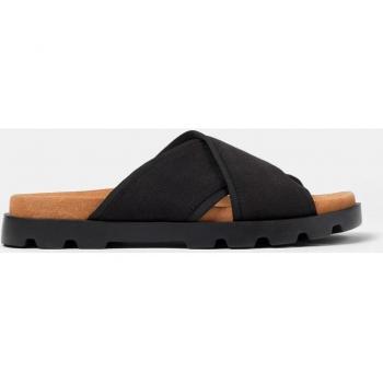 CAMPER Brutus Sandal - Men's Black Cotton Sandals in Size 40