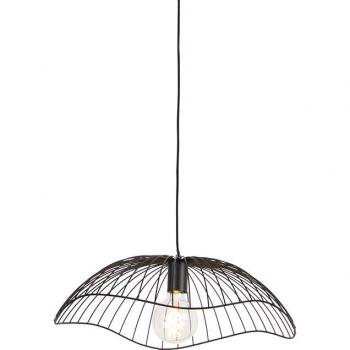 Lámpara Colgante Diseño Negro 50cm Acero E27 Max. 1x40W - PUA