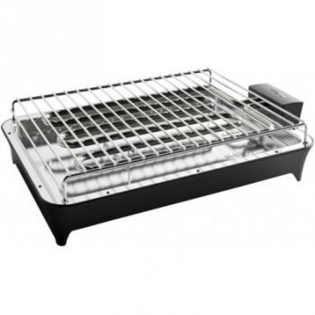 Flama Barbacoa 4320FL, 2400W, Inox, Desmontable, Superficie de Cóccion de 345 x 265 mm, Microswitch de Seguridad