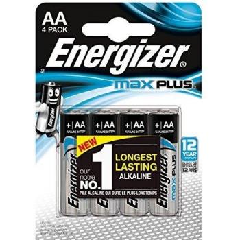 Energizer MaxPlus AA Alkaline Batteries, 4 each