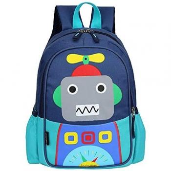 RUI NUO Kids Toddler Cute Robot Prescool mochila de viaje de dibujos animados mini bolsa para bebés niñas niños