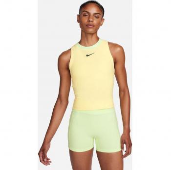 Nike Court Dri-Fit Slam Camiseta De Tirantes Mujeres Amarillo Limón