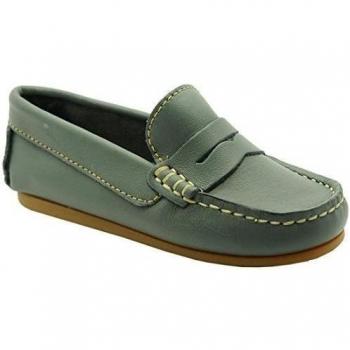 Babaty 70 - Mocasín en piel de niño, color gris.