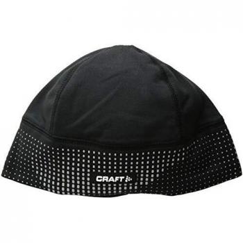 Craft Sportswear Gorro Unisex Brillante 2.0 Reflectante Ajustable para Correr y Tren, para Clima frío, Unisex, Sombreros de Clima frío, 1904302, Negro/Plata, S-M