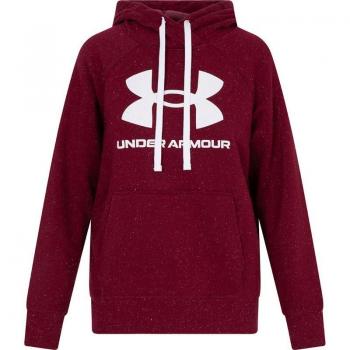 Sudadera con Capucha Mujer Under Armour Fleece Rival Rojo Rojo Oscuro