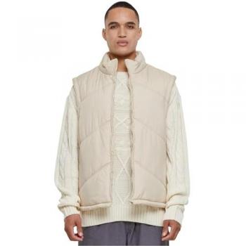 Urban Classics Men's Arrow Puffer Vest in Warm Sand - 2XL