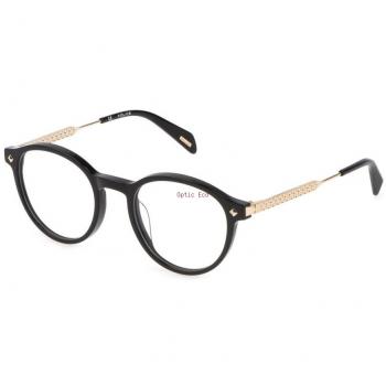Police Stylish Eyeglasses Vplg27 Black Female Size: 49 MM