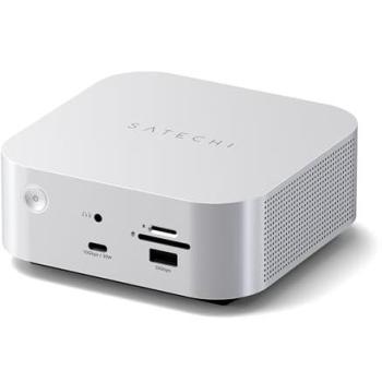 Estación de Acoplamiento Satechi CubeDock Thunderbolt 5 con Carcasa SSD M.2 NVMe, 13 en 1, Plata