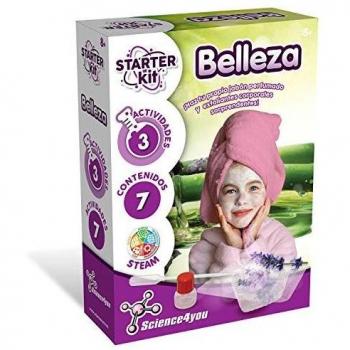 Science4you-Starter Kit Beauty Studio – Laboratorio de Belleza, Juguete Científicos y Educativo, 3 Experimentos Sencillos para Hacer Jabon y Exfoliantes, para Niños +8 Años, Multicolor