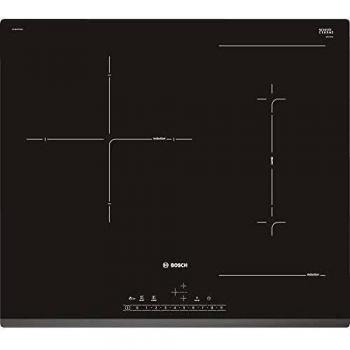 Bosch Serie 6 PVJ631FB1E - Placa de inducción, 60 cm, 17 niveles de potencia, 3 zonas de cocción, Color Negro