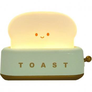Luz de noche Belyo toast con divertida forma de tostada y conejito