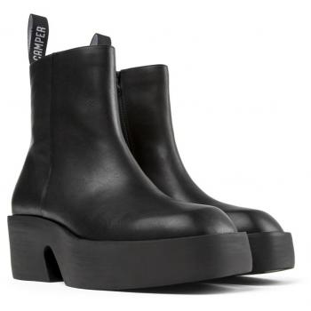 Botines de mujer Camper Billie de piel con suela ultraligera en color negro
